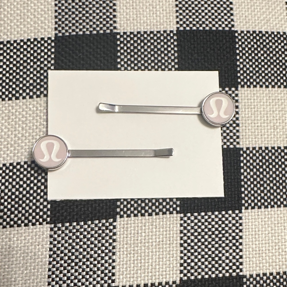 Lululemon Light Pink and Silver Hair Pins